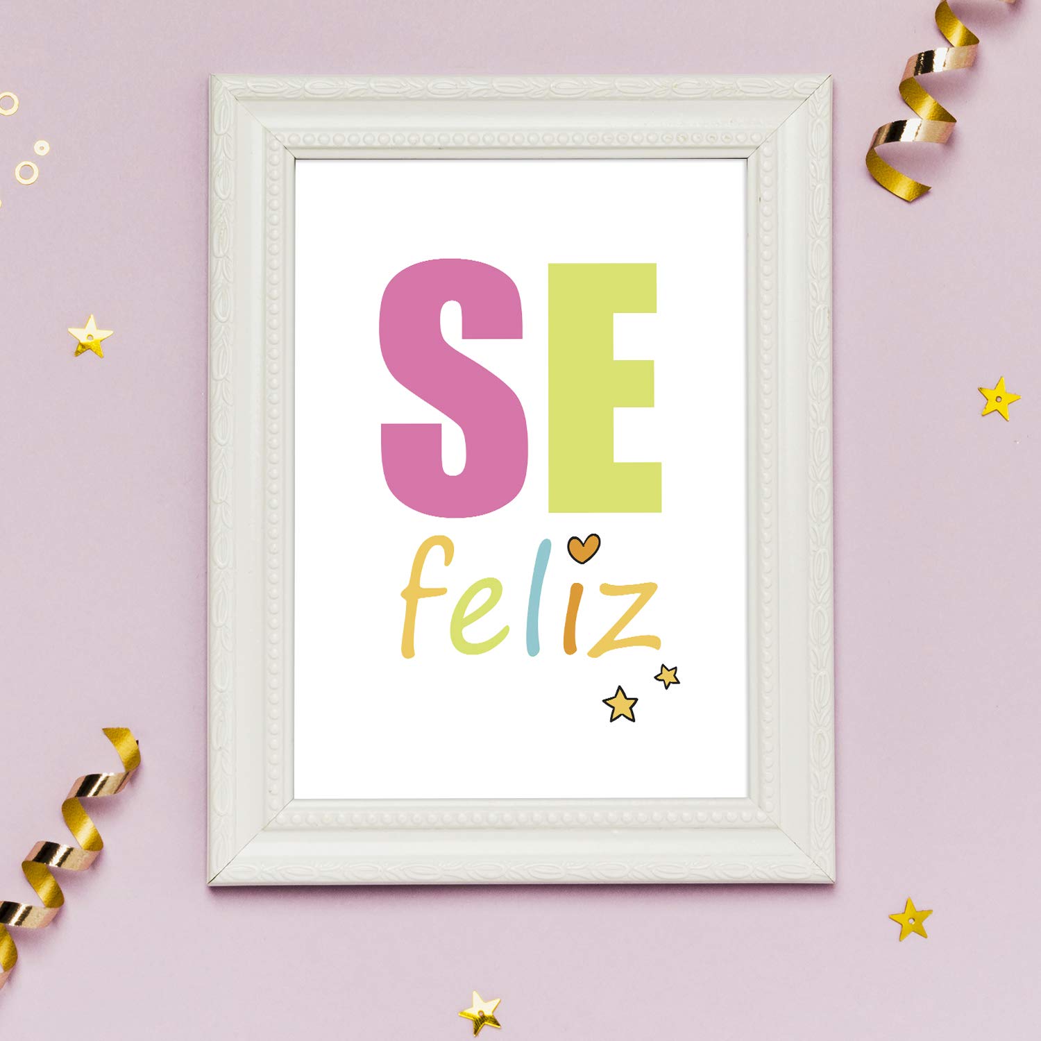 Nacnic A3Se happy set of 3 posters for children and children's room Scandinavian style size unframed, Be Happy - Image 3