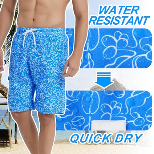 Image of Mens Swimming Trunks Swim Trunks Quick Dry Swim Shorts with Mesh Lining Funny Swimwear Bathing Suits
