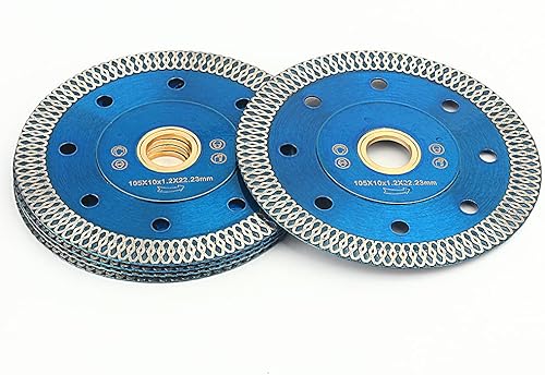 Miniatura 2 de YIJING Paquete de 5 hojas de sierra de diamante de 4 pulgadas para cortar azulejos de cerámica de piedra