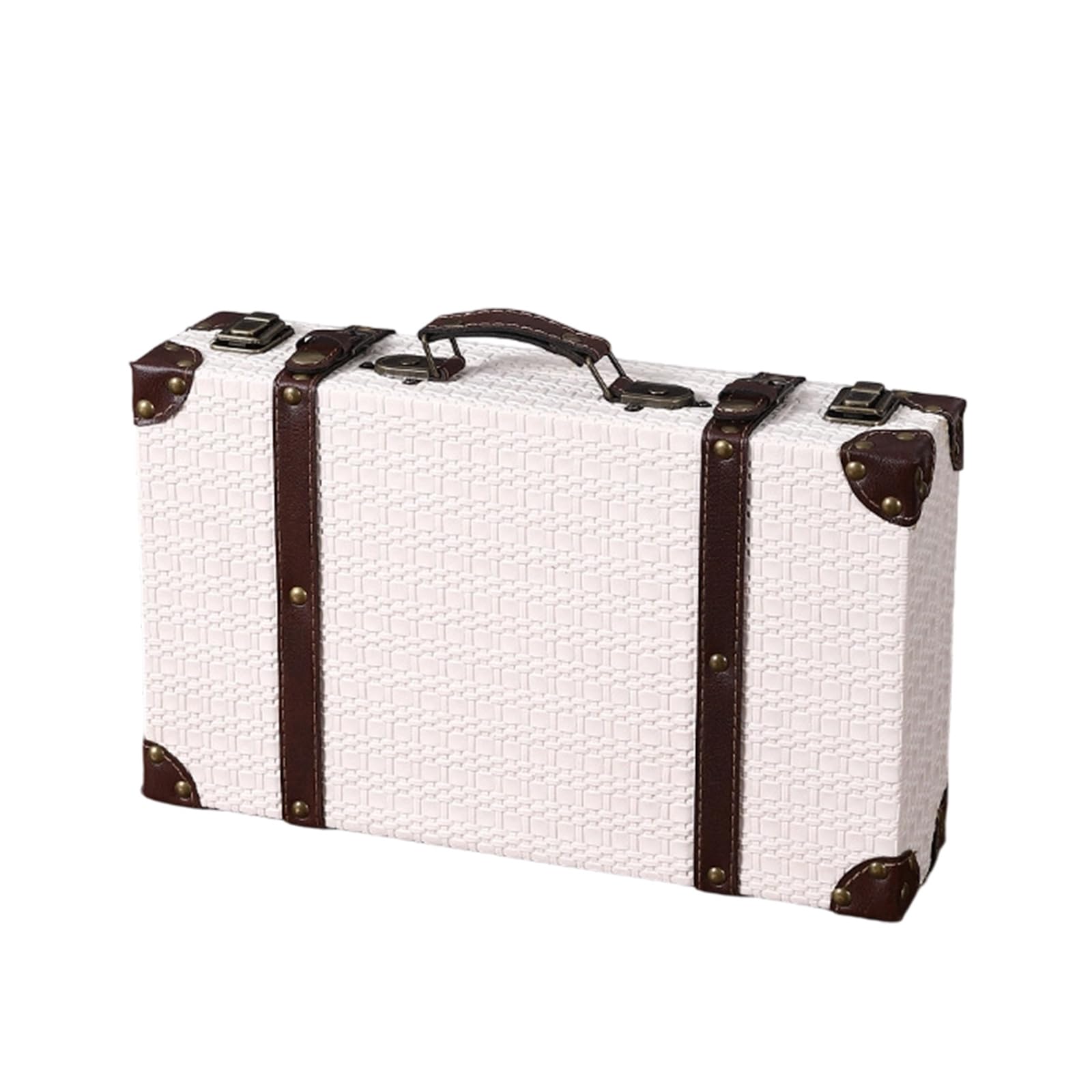 HDOYTXXM Sturdy Antique Leather Storage for Jewelry and Daily Essentials Decor Sturdy Antique Leather Storage for Jewelry Daily Essentials Decor