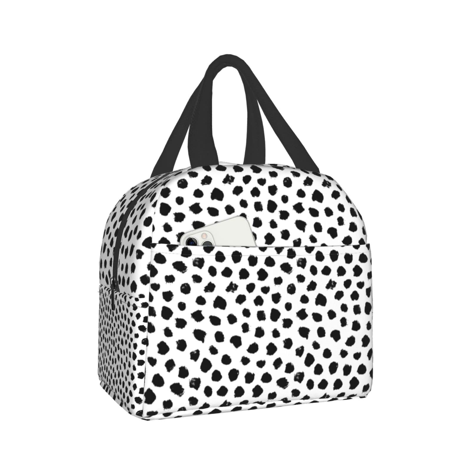 polka dot lunch tote