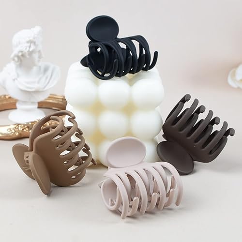 Miniatura 7 de Pinzas de pelo medianas para cabello fino y fino, pinzas pequeñas de 1.5 pulgadas para mujeres y niñas, clip de mandíbula mate de doble fila