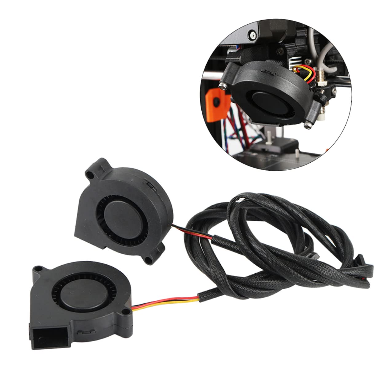Mobestech 6pezzi Ventola Radiale Silenziosa Per Raffreddamento Stampante Cuscinetto Idraulico Facile Installazione Compatibile Prusa Accessori Per Prevenzione Surriscaldamento