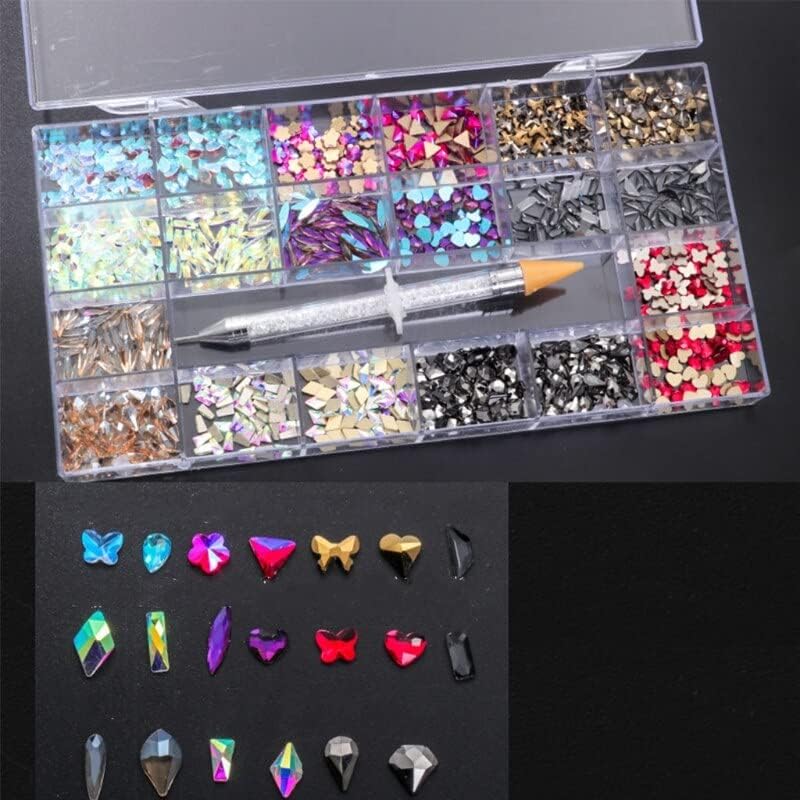 AB Crystal Rhinestones Set Rhinestones for Nail Art DIY Crafts Phones Clothes Shoes Jewelry Bag - (Color: 7)