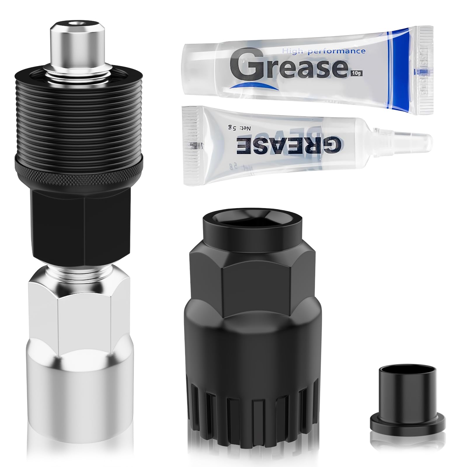 CEVILLAECrank Puller Bicycle and Bottom Bracket Tools, Crank Puller for 16 mm Wrench, Bicycle Bottom Bracket Puller Tool Set for Shimano//Bosch E-Bike Octalink Square Type