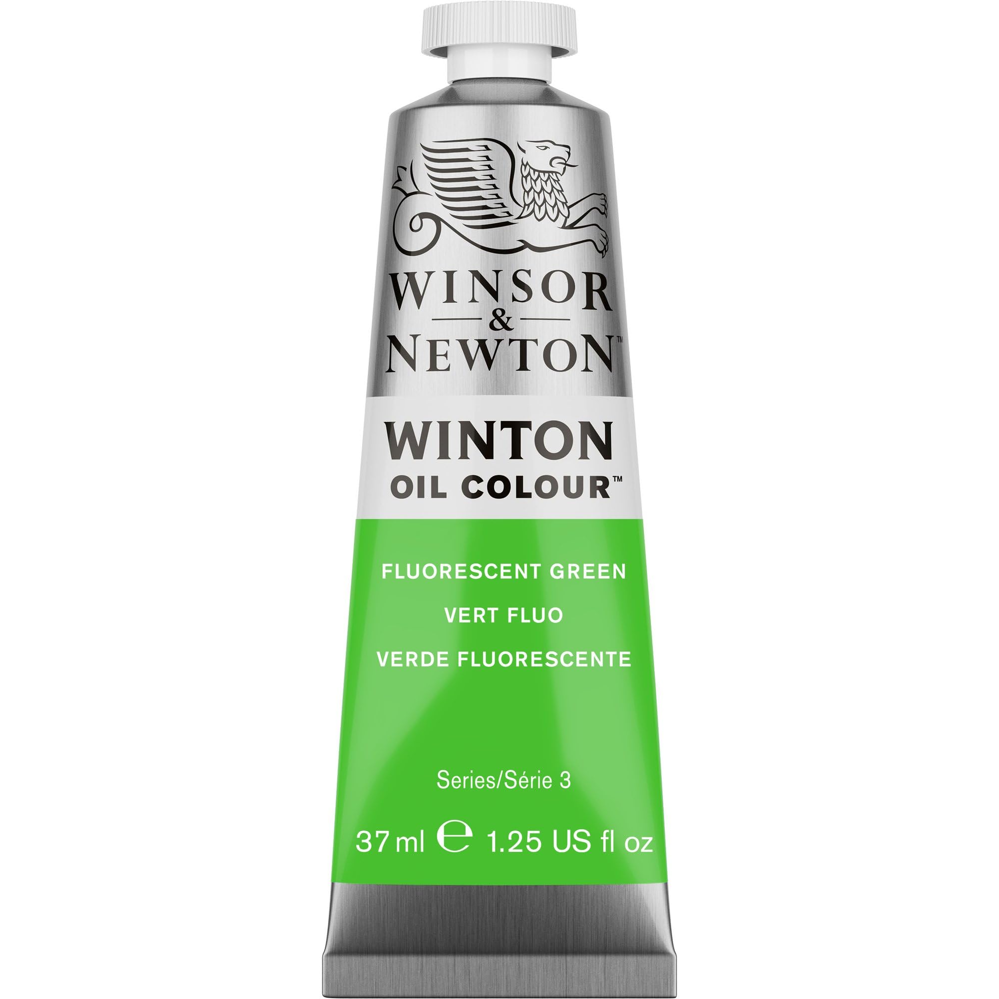 Winsor & Newton 1414458 Winton Oil Paint - Fluo Green - 37 ml Tube - High Quality Fine Oil Paint, Fade Resistant, High Coverage & Pigment Rich — image 1
