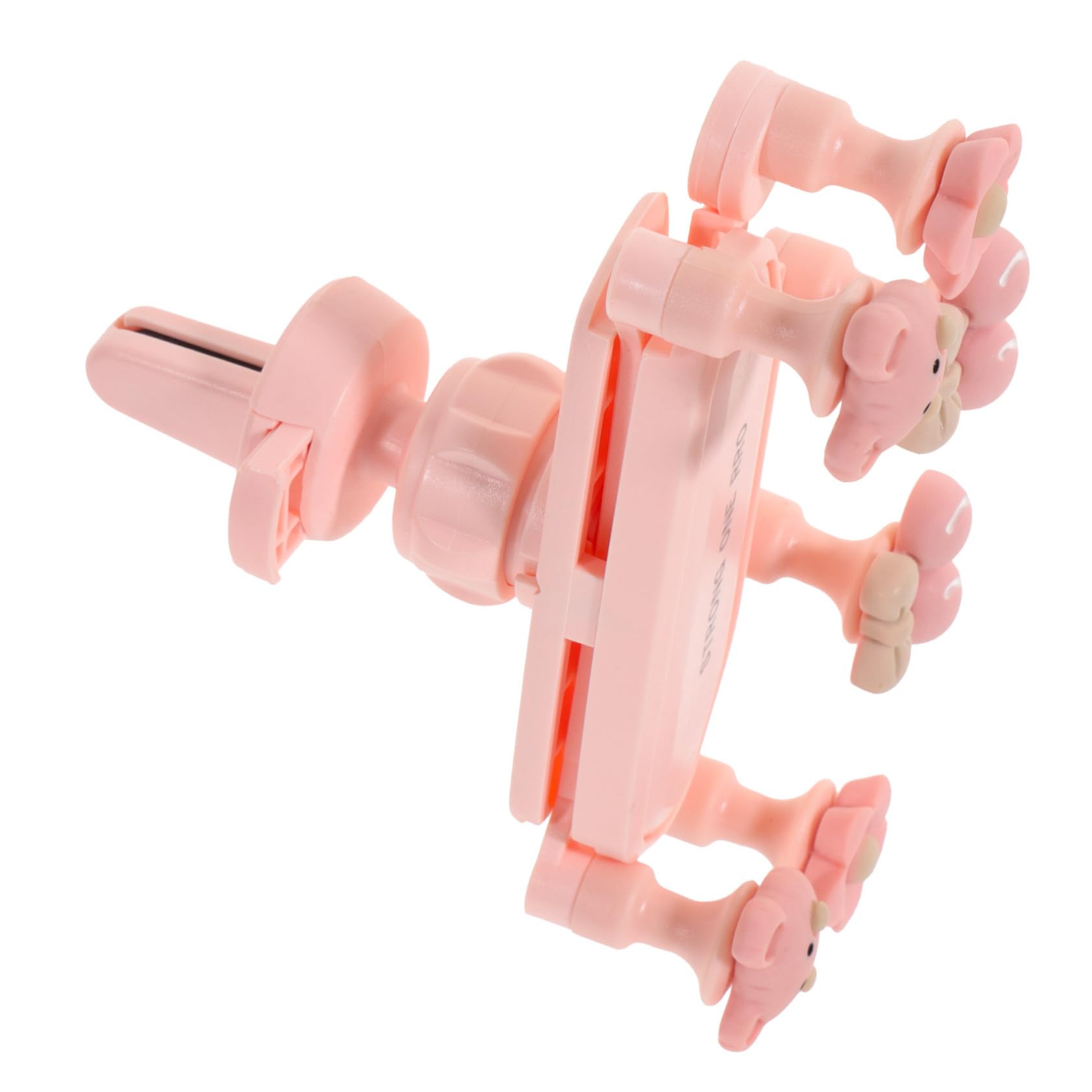 Mikikit 5pezzi Supporto Per Smartphone Da Auto Con Clip Per Bocchetta Design Pratico e Sicuro Facile Da Installare e Rimuovere Compatibile Con Tutti Modelli Di Telefono Orsetto