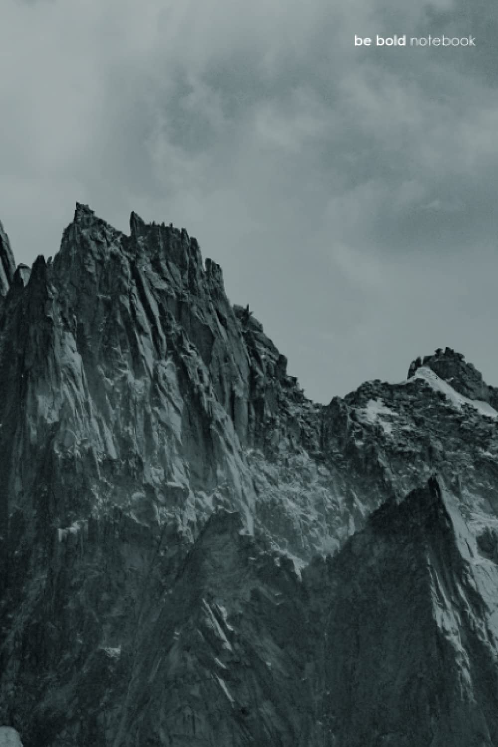 be bold notebook: black & white mountains / 150 sheets