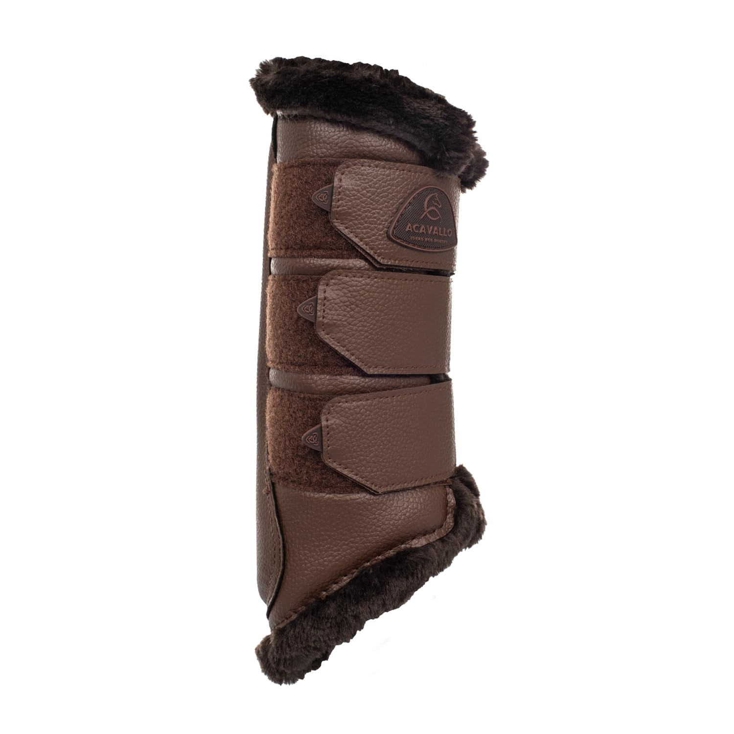 Bottes de brossage arrière Acavallo en similicuir marron taille L - 6