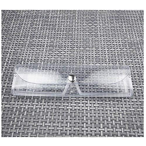 Ronrons 5 Pack Transparent Plastic Glasses Protection Box Eyeglass Case Holder #TOP1