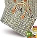 LaFiore24 Einkaufskorb Damen Shopper Handtasche Henkeltasche Klein Natur Blau Lila Multi