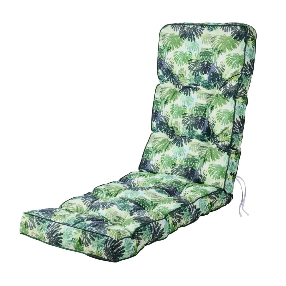 Alfresia Replacement Green Palm Classic Relaxer Garden Cushion from B&Q