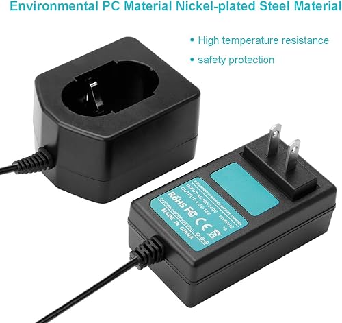 Miniatura 6 de Creabest 1.2V-18V Battery Charger Compatible with Hitachi Ni-MH/Ni-CD EB1414S EB1220HS EB1212S DS18DL 7.2V 9.6V 12V 14.4V 18V Pod Style Battery (NOT