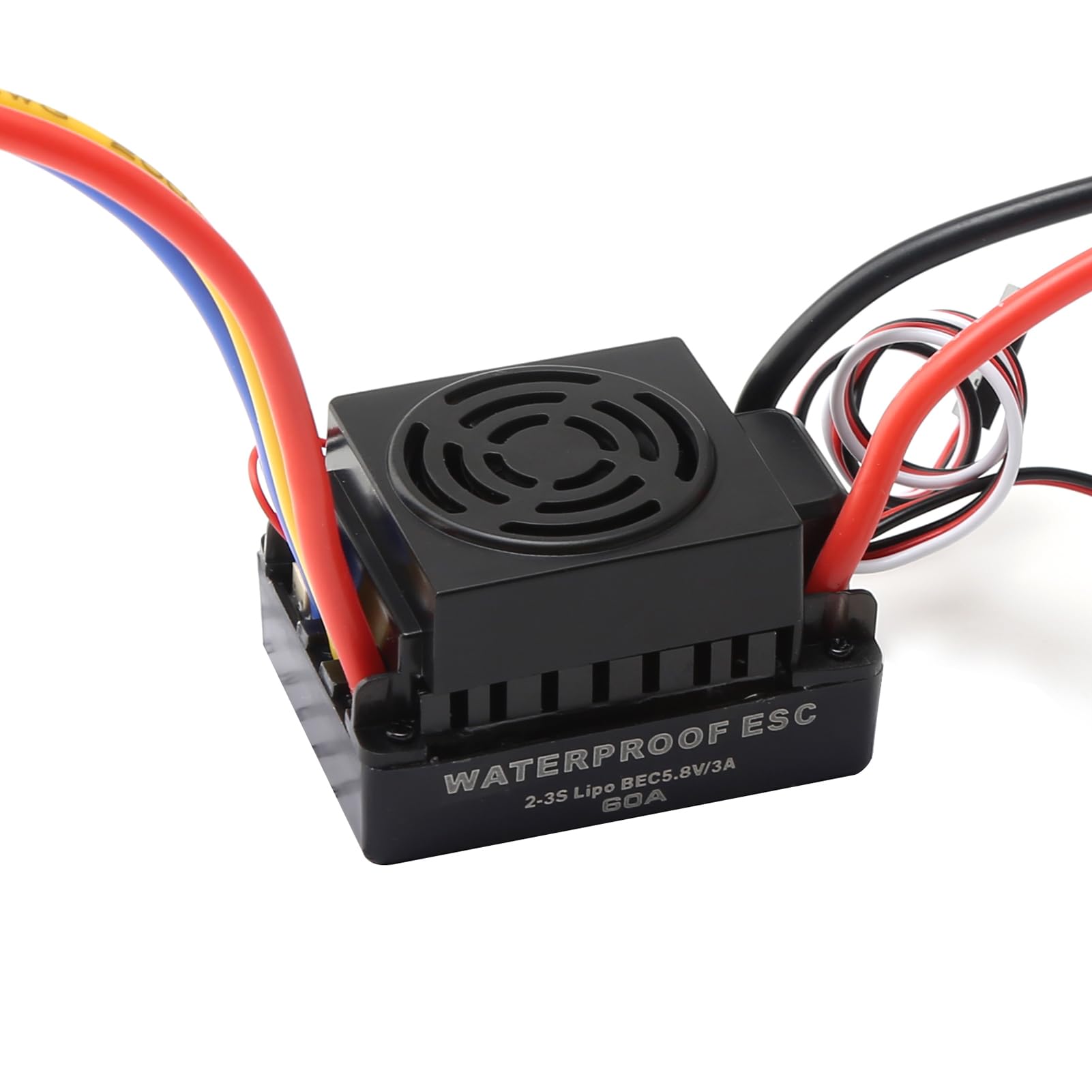 Domary 3650 4500KV Bezszczotkowy Silnik ESC Combo RC Silnik Samochodowy RC łodzi 4-biegunowy 12 Gniazd 900 W 3,17 Mm Wał 5 Mm z Radiatorem 60A ESC do łodzi Samochodowej Zdalnie (3600 KV)