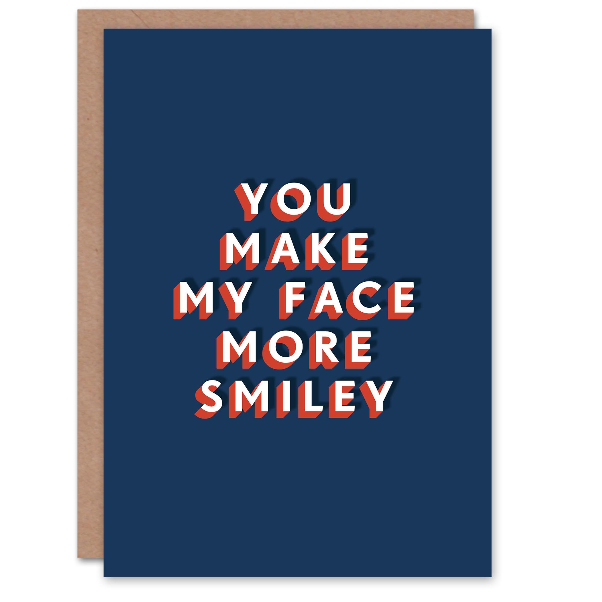 Artery8 You Make My Face More Smiley Sweet Sincere For Him Birthday Card