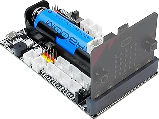 Yahboom Microbit Sensor Expansion Development Board BBC Multifunctional Robot Accessories Compatible Building Blocks/Motors/Servo IO I2C Port (Superbit Basic Kit)