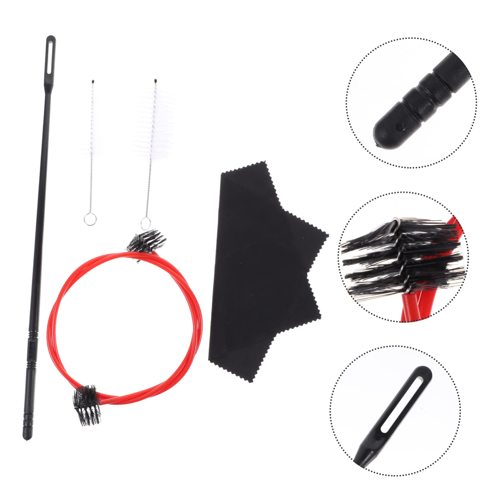 BESPORTBLE Kit de Nettoyage pour Trompette Brosse Électrique, Accessoires en Plastique, Nylon et Métal, Résistant la Déchirure Nettoyage à Domicile