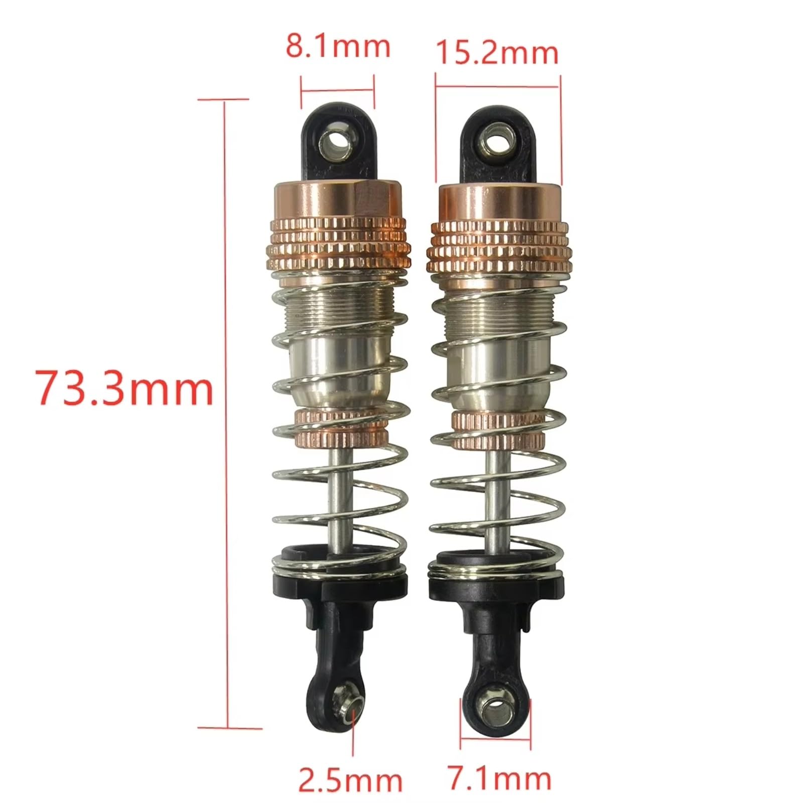 Compatibile Con HAIBOXING Per HBX 16889 16889A 16890 16890A SG1601 SG1602 1/16 RC Car Upgrade Parts 4 Pezzi Ammortizzatore In Metallo Olio Ammortizzatore