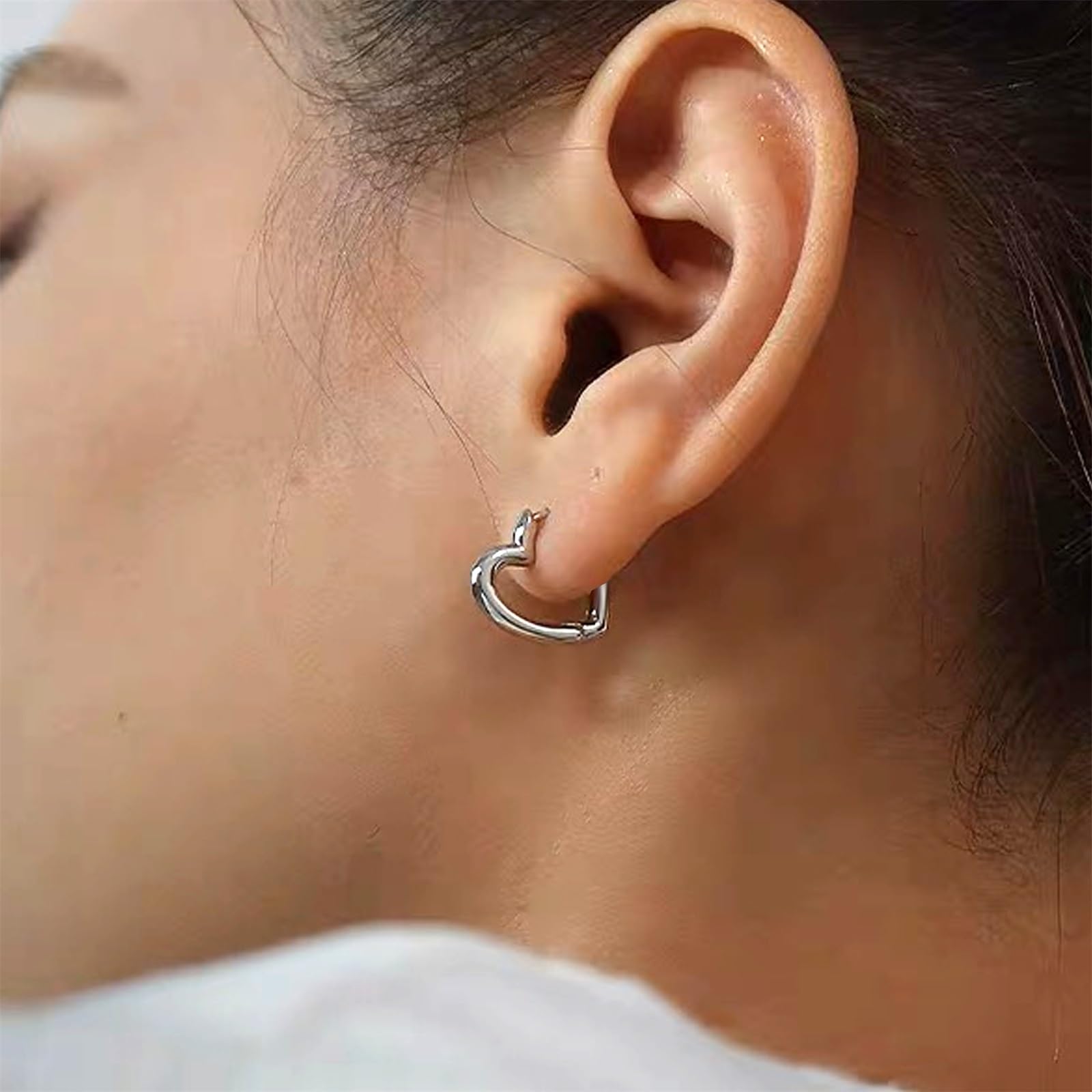 ALEXCRAFT 4 Paia Orecchini a Cerchio Argento 925 in Oro 14K/Oro Ipoallergenici per Fori Multipli con Confezione