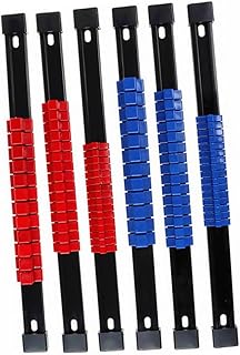 Wakauto 6 Peças Suporte De Soquete Organizador De Soquete Tomada Portátil Clipe De Soquete De Trilho Suporte De Quadro De Soquete Trilhos De Soquete Rack De Soquete Organizador De Manga