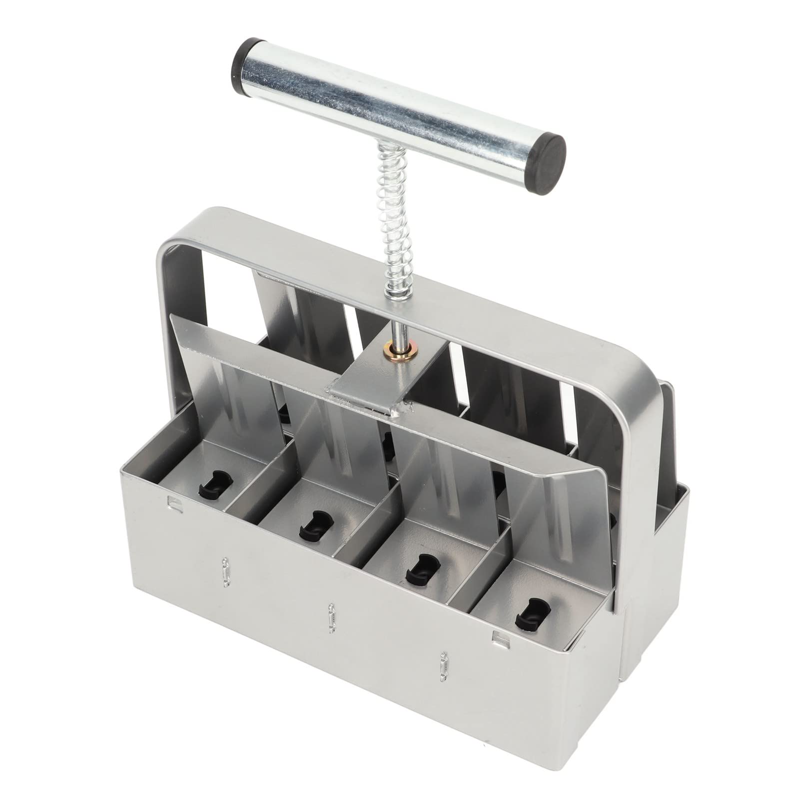 Omabeta Bloqueador de Suelo Manual de 8 Celdas, Herramienta Duradera para Inicio y Germinación de Semillas, Ideal para Jardineros, Hierro Galvanizado
