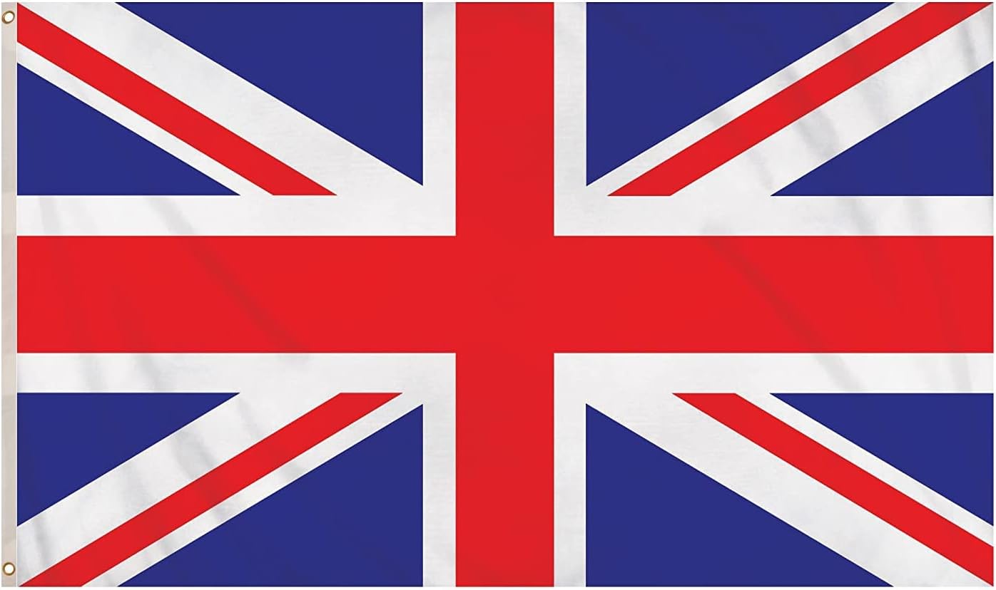 1ABOVE Union Jack Flags UK Flag with Eyelets (5FTX3FT)