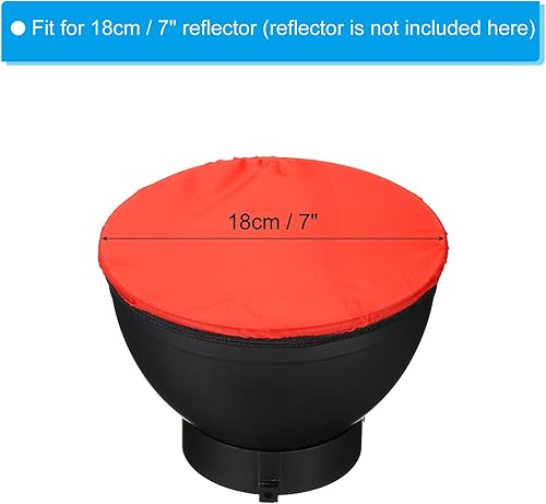 Miniatura 2 de PATIKIL Cubierta de lámpara difusora suave de 7 pulgadas y 7.1 in, paquete de 4 difusores de tela, reflector estroboscópico, calcetín para luz de