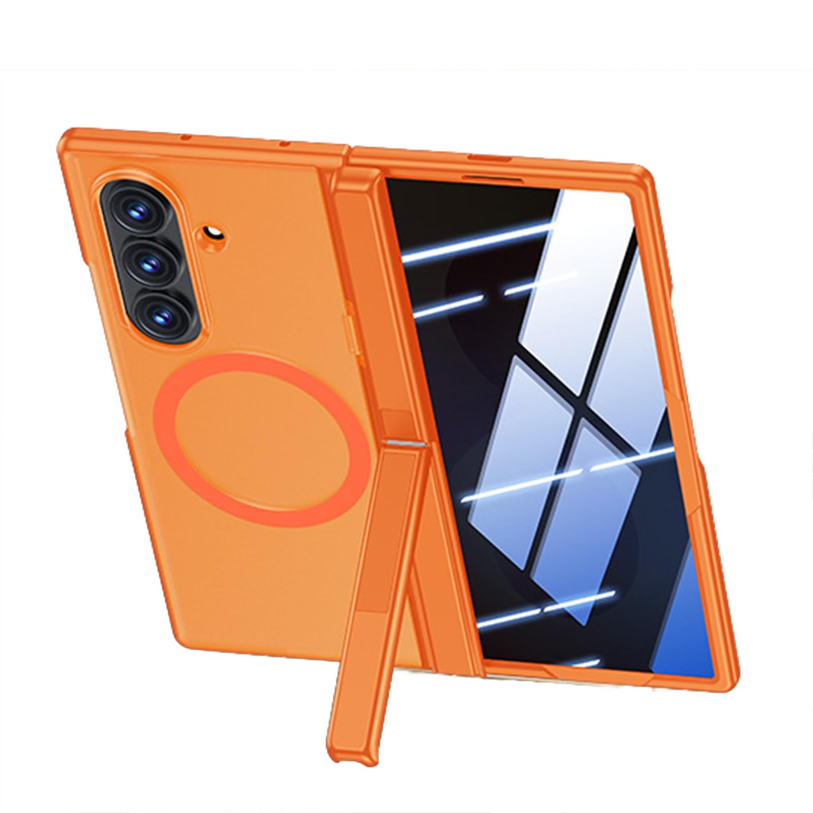 Magnetyczne etui do Samsung Galaxy Z Fold 8 Ultra, szkliwione anty peeeping