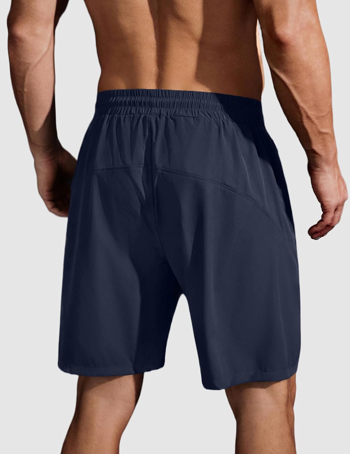 COOFANDY Men's Running Athletic Shorts 9" Gym Workout Lightweight Elastic Waist Sports Shorts - Image 2