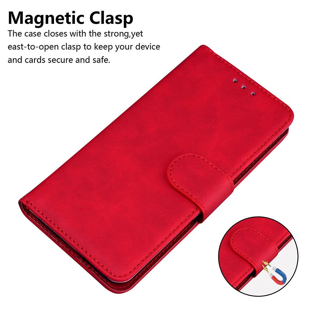 SaturCASE - Custodia protettiva per Nokia 5.4, in pelle PU, con