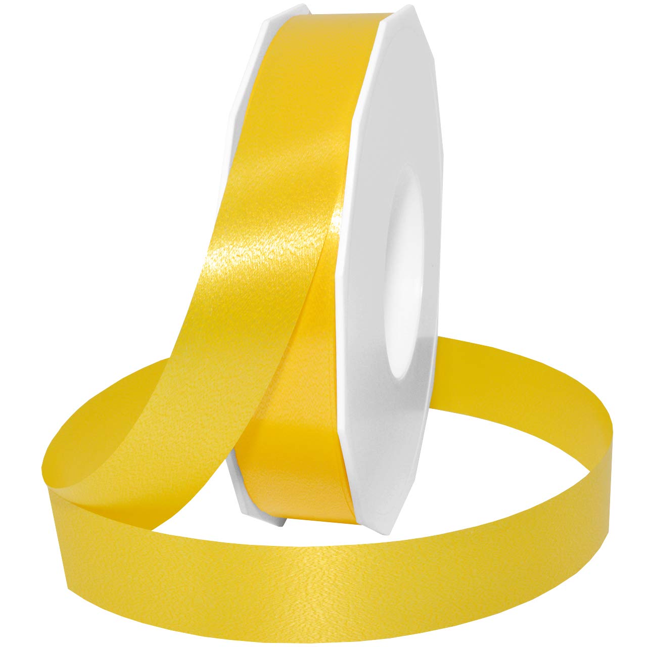 Ribbon, Polypropylene Ribbon, 1 inch by 100 Yards, Yellow