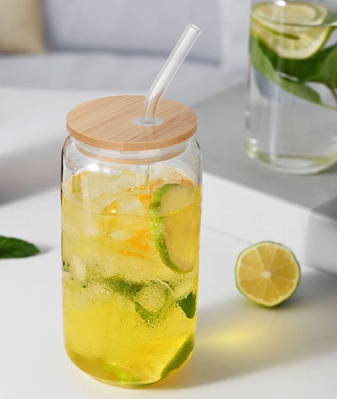 Amazon.co.jp: QuiExact ガラスコップ 500ml 1個セット 薄づくり ハイ 