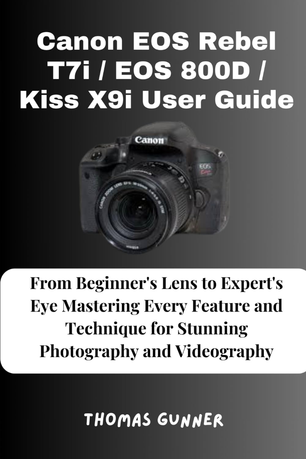 Canon EOS Rebel T7i / EOS 800D / Kiss X9i User Guide: From