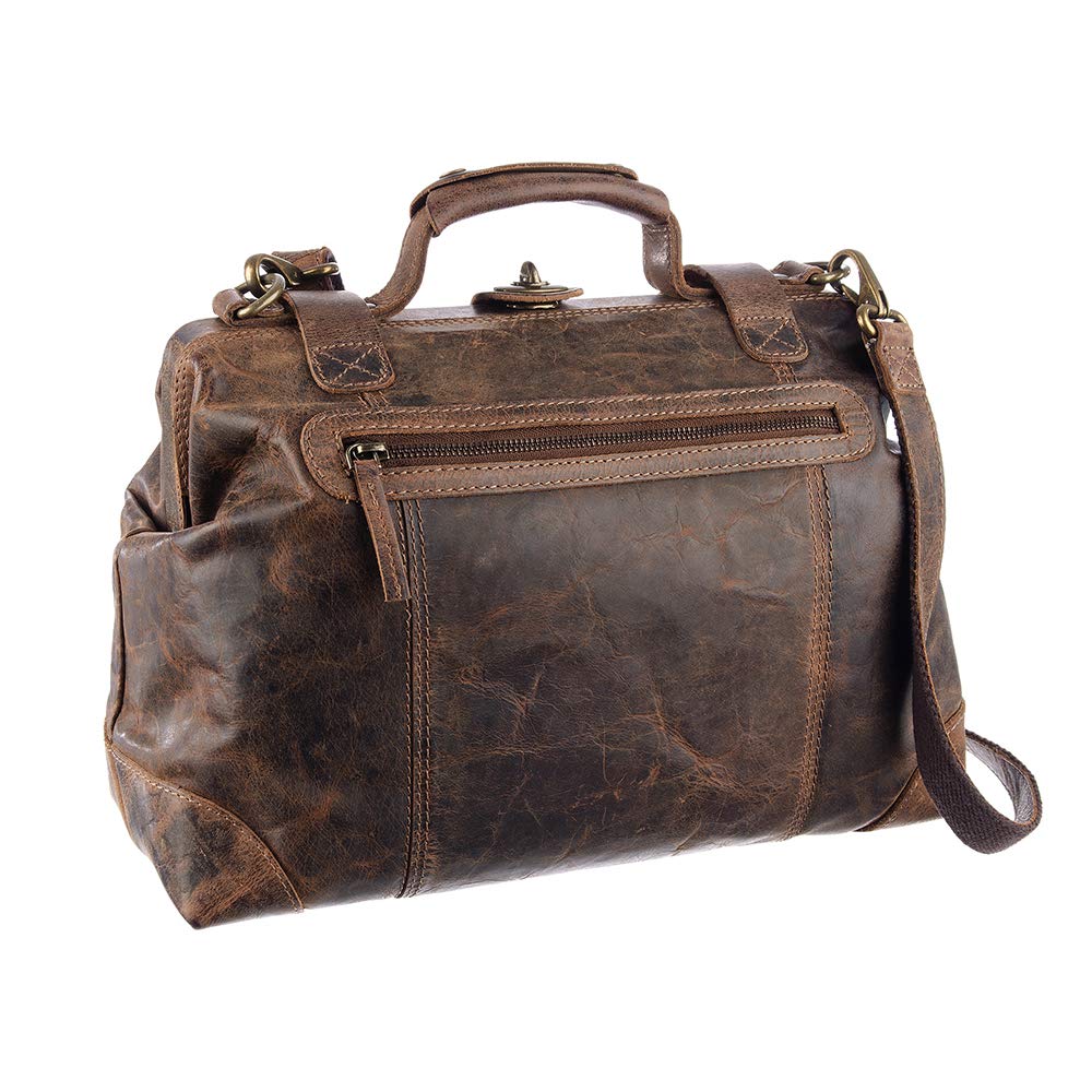 Greenland Nature Arztkoffer Doktorkoffer Arzttasche Doktortasche Hebammentasche Doc Case Koffer Natur/beige oder braun aus feinstem Leder - Geschenkset