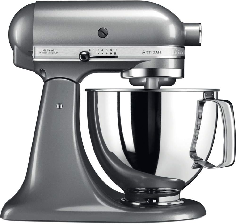 Artisan Tilt-Head Stand Mixer, Silver, 4.8 Litre, 5Ksm125Bcu"Min 1 year manufacturer warranty"