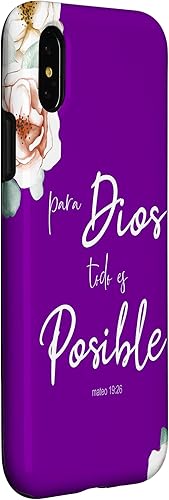 Miniatura 9 de iPhone 12 mini PARA DIOS TODO ES POSIBLE  Mateo 19 26  Biblia Cristiano Case