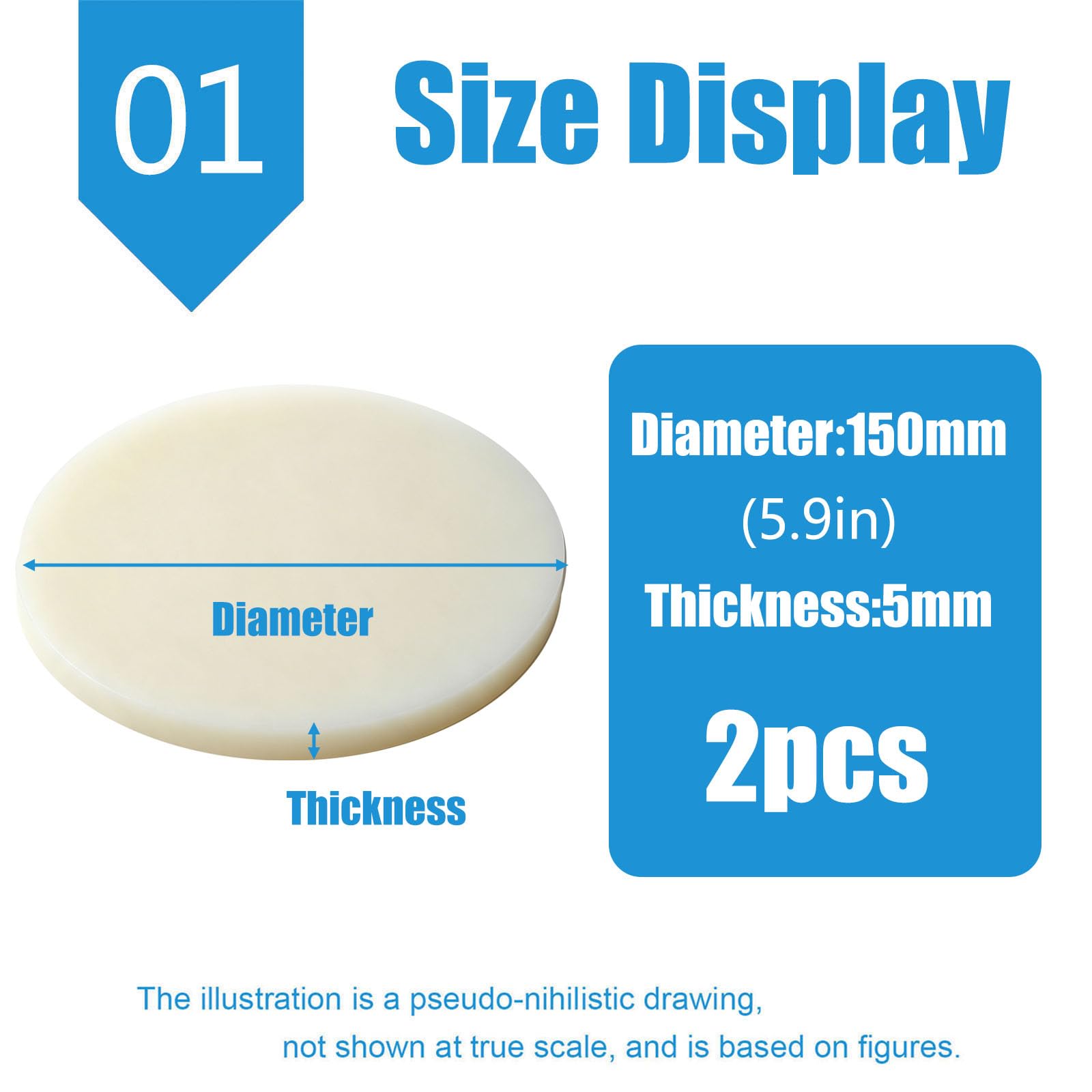 Fogli di Plastica ABS Lastra di Plastica ABS Beige Girare 15Cm
