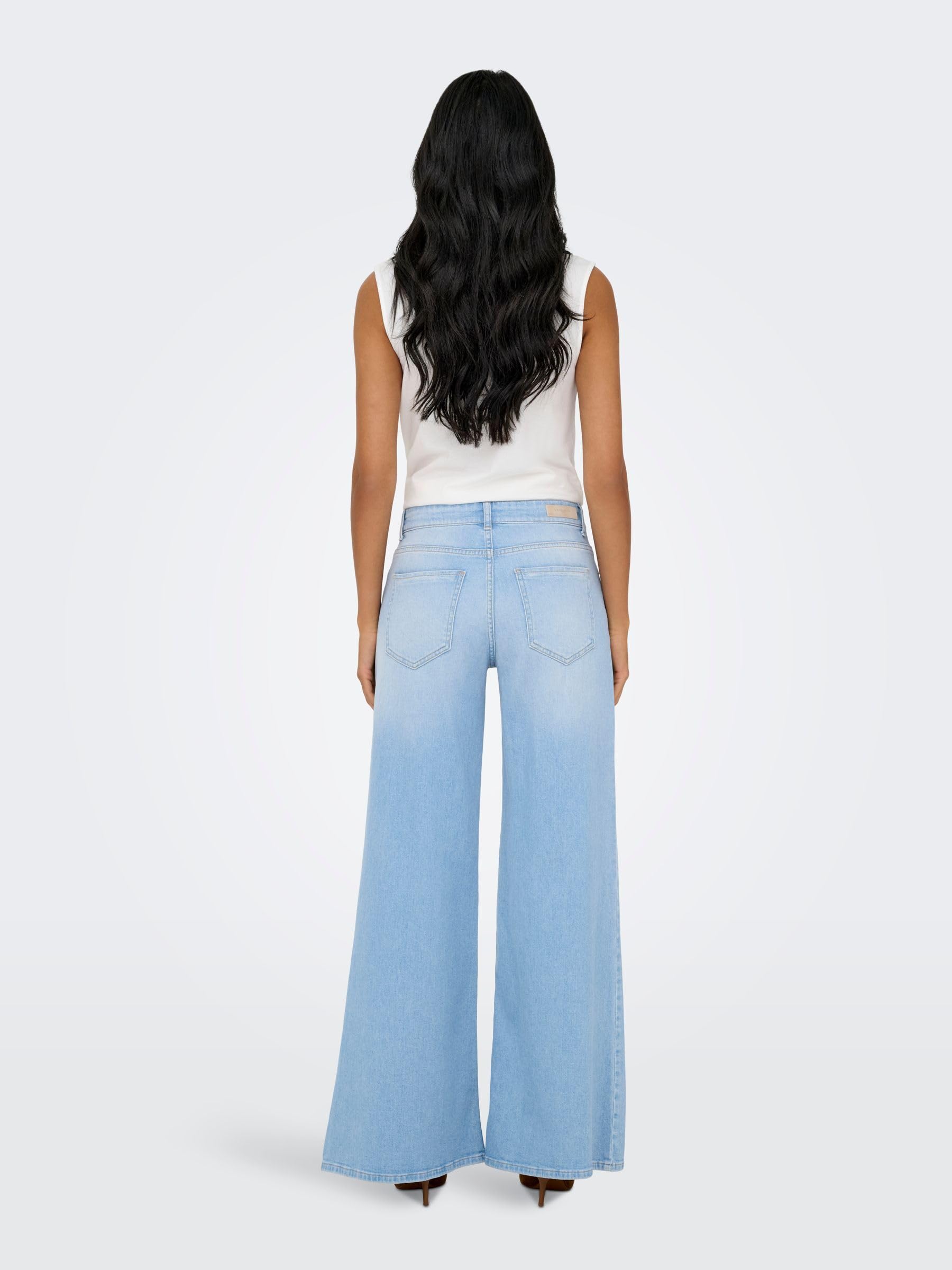 ONLY Female Jeans mit weitem Bein ONLCALIFORNIA Mittlere Taille Flared Jeans