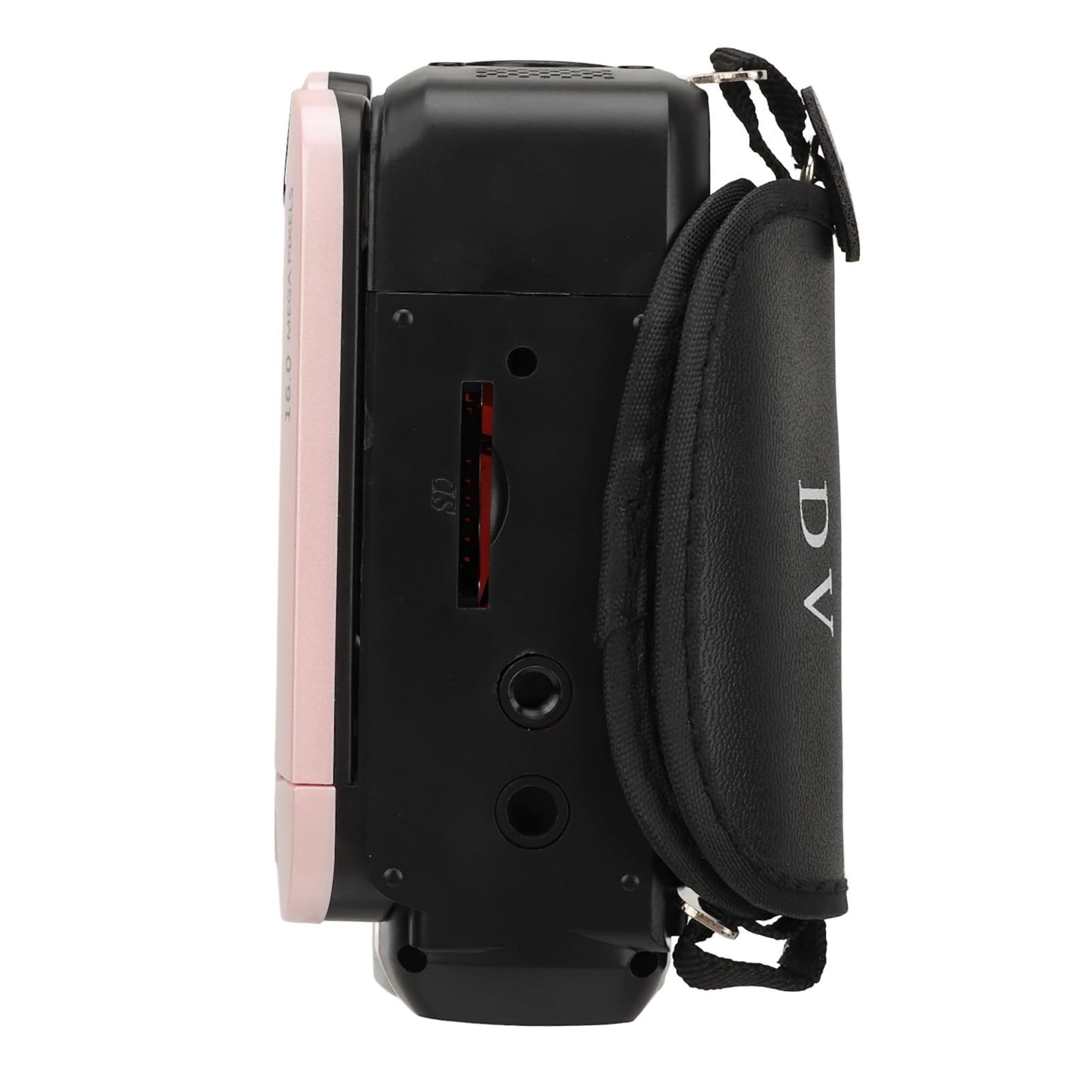 Appareil Photo Numérique HD 1080P 16MP, Caméscope à écran Rotatif de 2.4 Pouces, Enregistreur à Zoom 16X, Lumière de Remplissage (Rose)