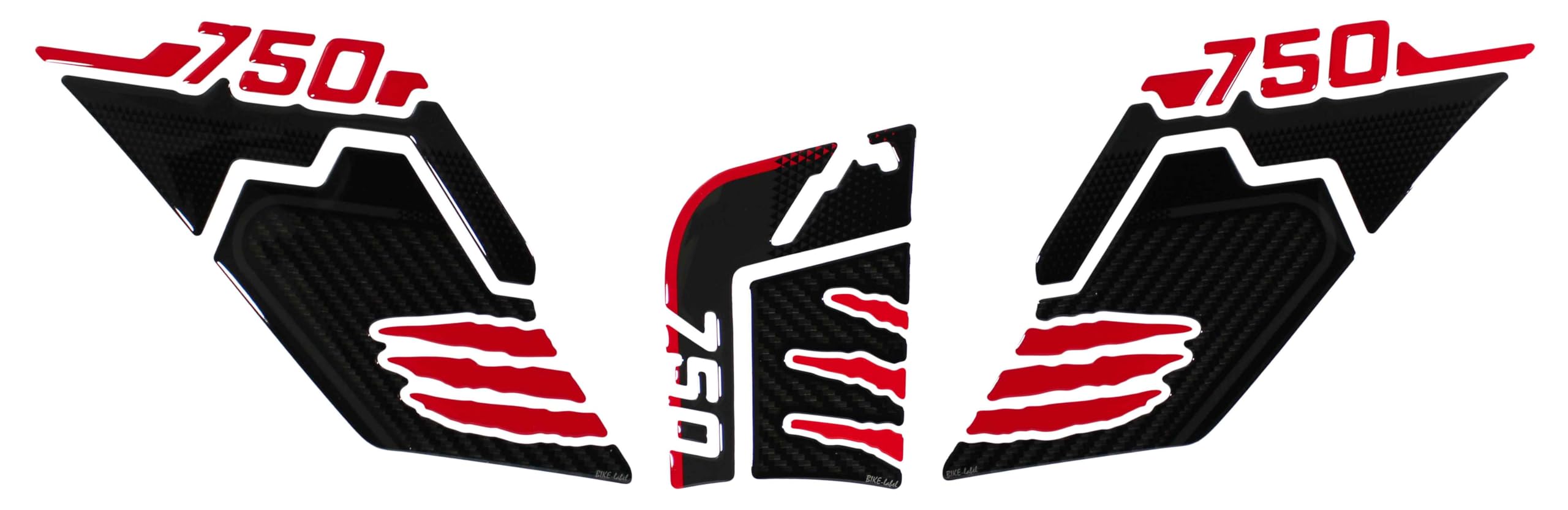 2 Protections Réservoir 3D pour Moto Compatible triumph street triple