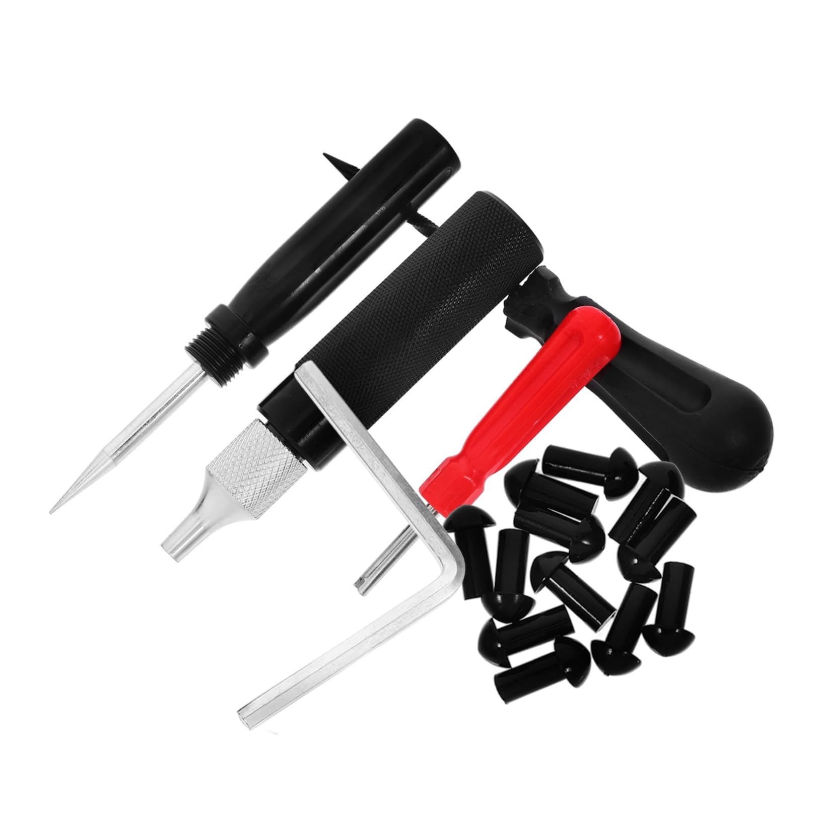 Cabilock 1 Set Car Tire Repair Tool Patch Sealant Professional Tools Tire Plug Kit Repair Kit for Tire Motorcycle Repairing Tool Tire Repair Kit for Motorcycle Rubber