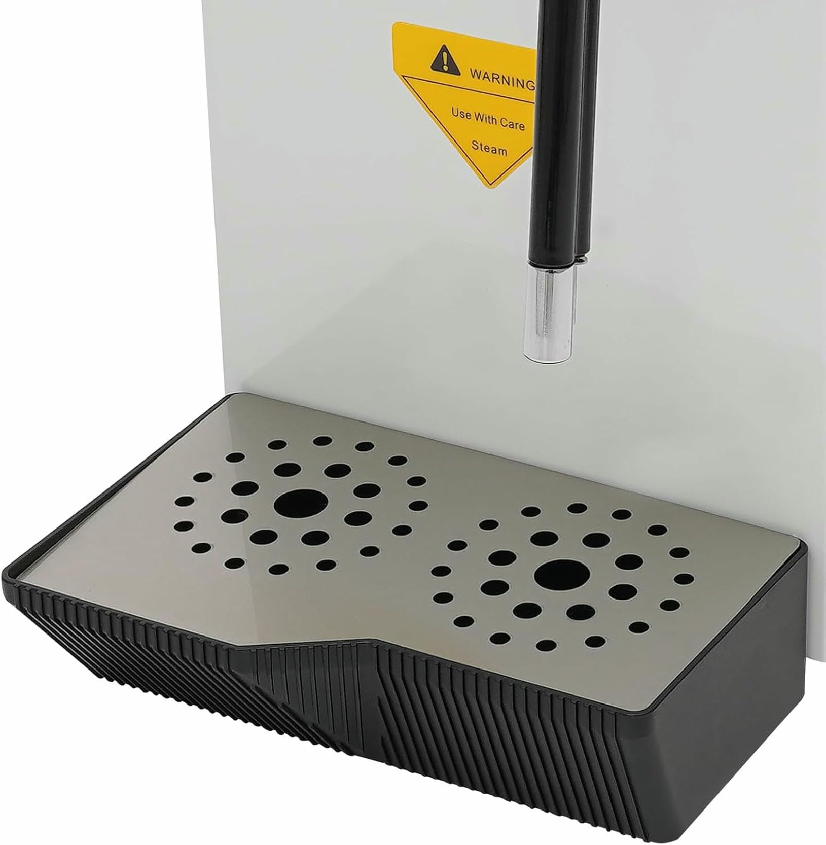 Mousseur à Lait électrique Professionnel - Machine à mousser Le Lait et Le café à température réglable, capacité de 12 L，Black