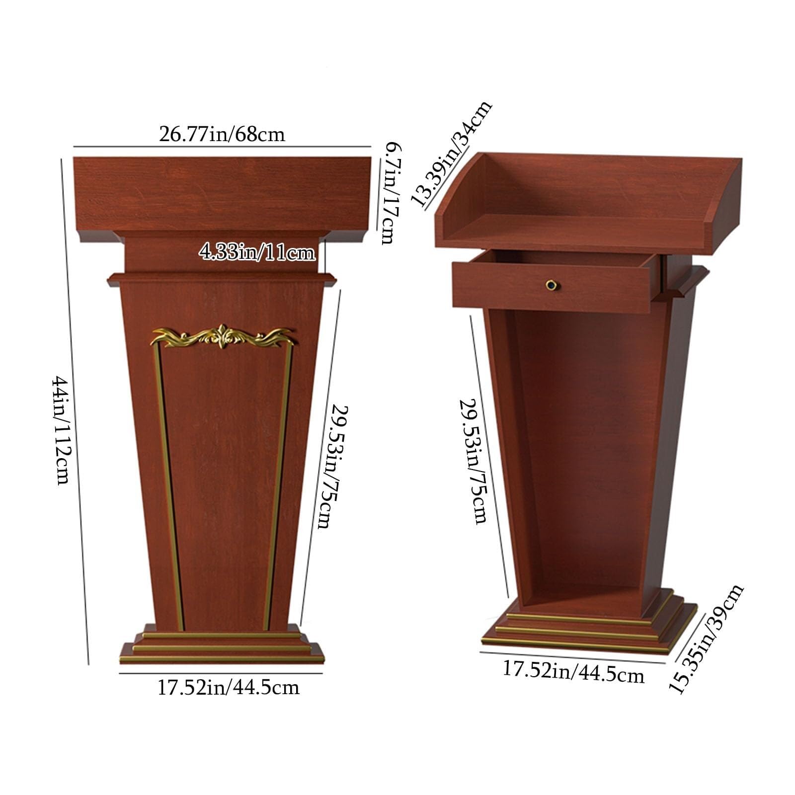 ry le Leggio Podio con Sto legno Pulpito Stand per Chiesa Ufficio Scuola & Conferenza Piano Piano Scrivania per Computer Portatile per Presentazioni