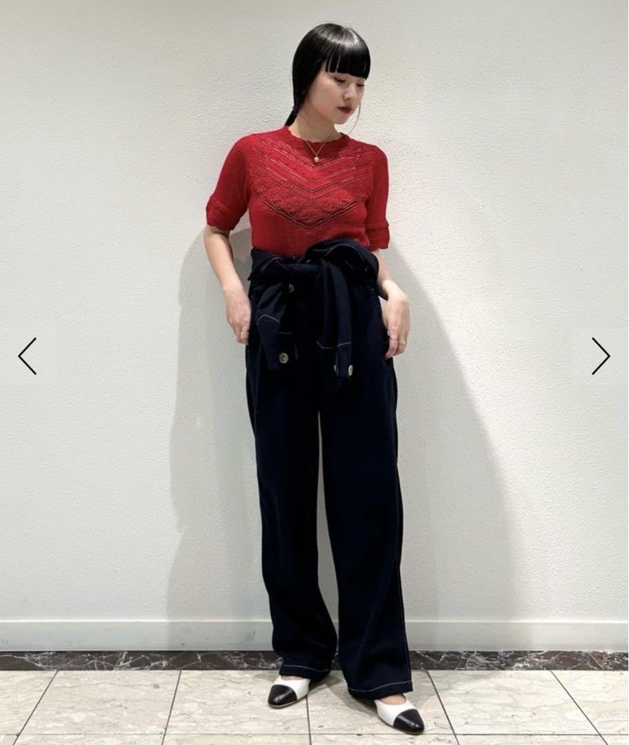 極美品⭐︎ MACPHEE レーシーニット ハーフスリーブプルオーバー Amazon.co.jp: MACPHEEレーシーニット ハーフスリーブプル