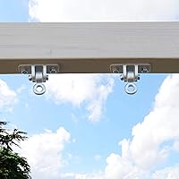 Vista 4 de BETOOLL Colgadores resistentes para columpios Juego de accesorios para columpios Parque infantil Porche Sets de madera para interior y exterior Set