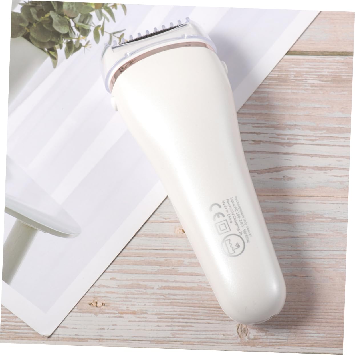 CALLARON Epilatore Elettrico Ricaricabile Usb Display Led, Rasoio Da Donna Per Corpo e Bikini, Trimmer in Acciaio Resistente Per Viso, Gambe e Ascelle, Senza, Per Pelle Liscia e Morbida