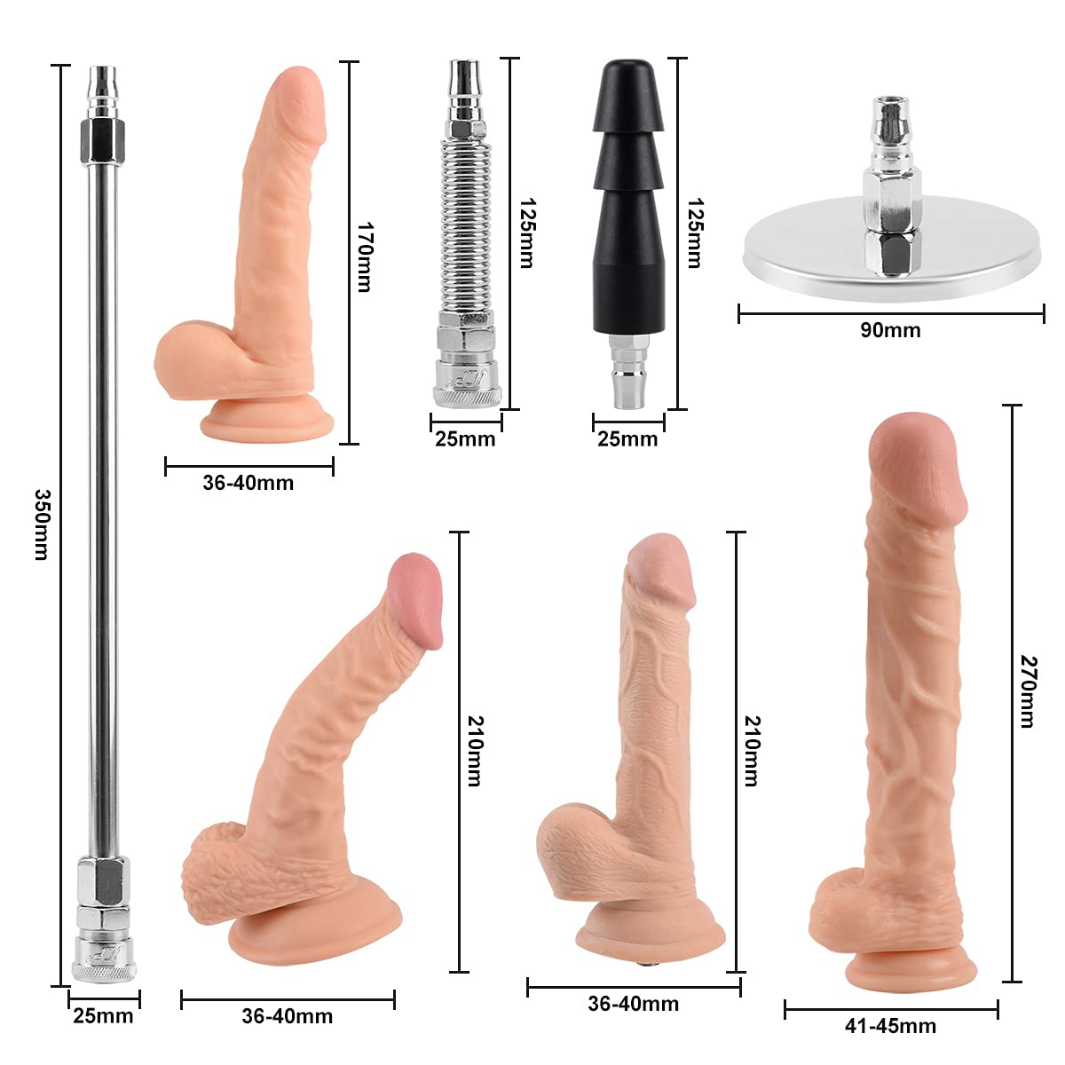 JESSKY Premium Sex Machine, Adjustable Love Machine Adult Sex Toys APP/Remote Control Thrusting Sex Machine with 3 Attachments for Women and Men