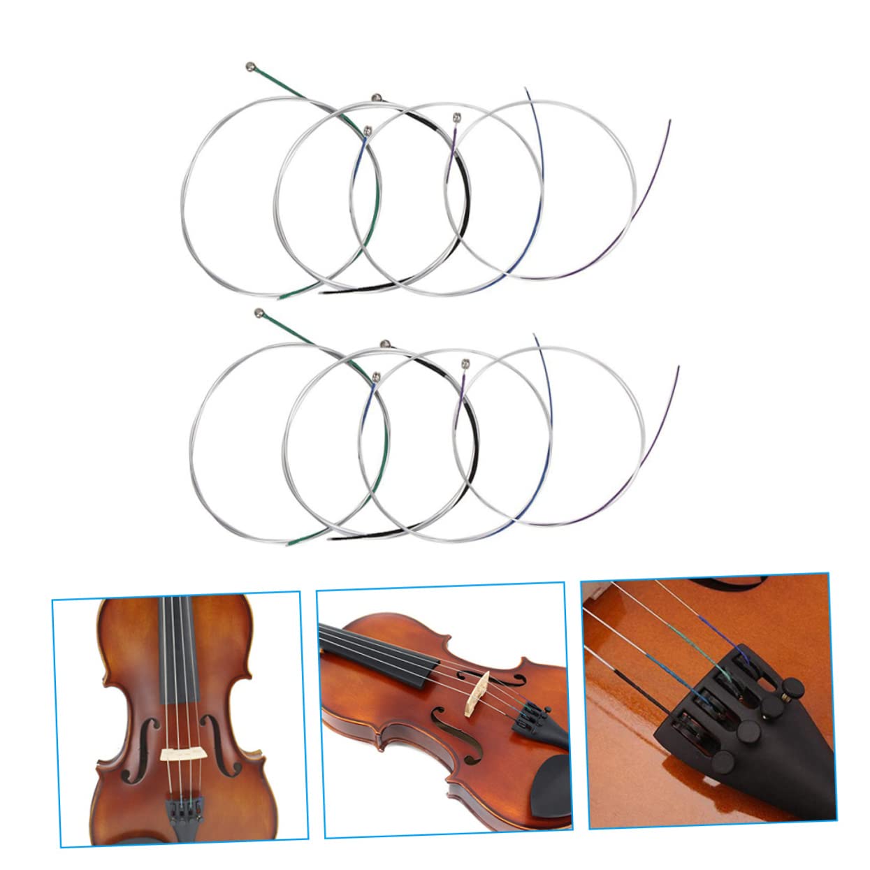 ibasenice 40pezzi Corde Per Violino Completo Per Sostituzione Corde Sostituibili Di Alta Qualità Accessori Per Violino Con Eccellente Qualità Del Suono e Resistenza Alla Rottura