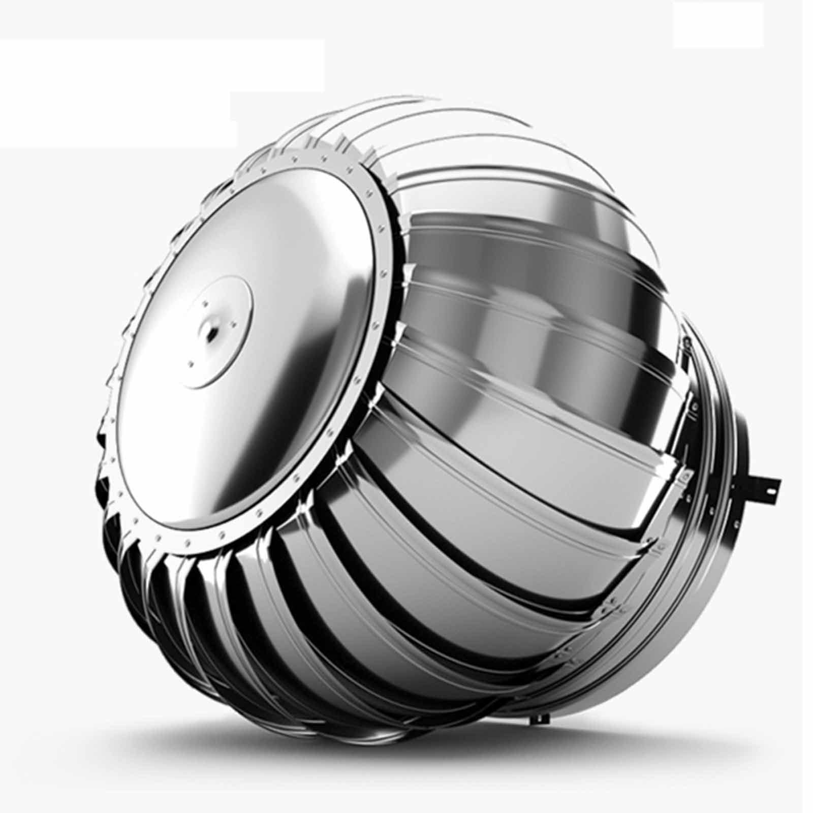 Acero Inoxidable sombrerete de Chimenea Rotat Turbine Ventilator Viento-Resistant Chimenea Spinner Eficaz Chimenea Hood para Tiro Improvement diseño para Mejorado Rendimiento