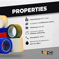Vista 7 de WOD - Cinta de reparación de barrera de vapor e invernadero, película de polietileno transparente de 1 pulgada x 108 pies, resistente a los rayos